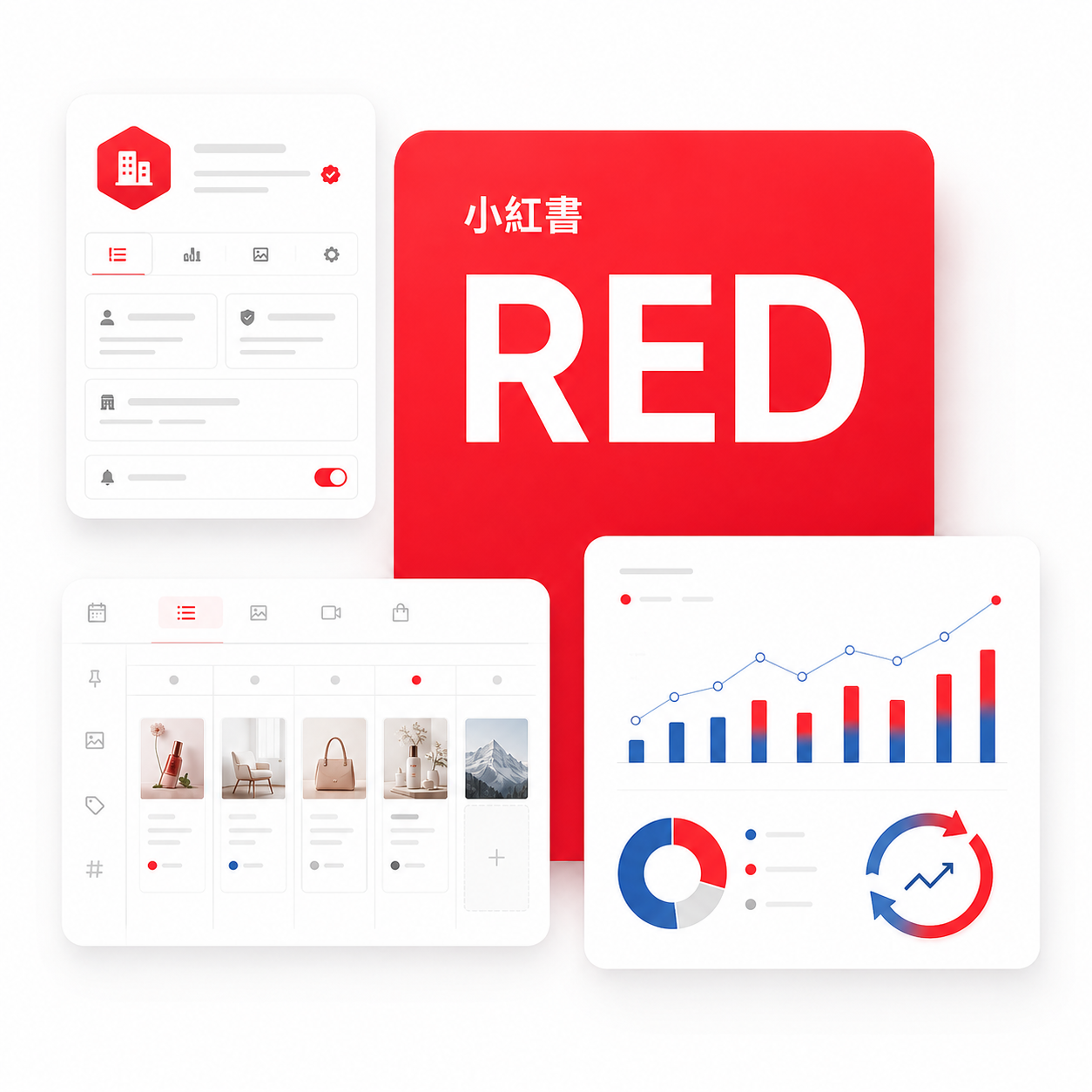 小紅書 RED 公式アカウント運用代行のヒーロービジュアル